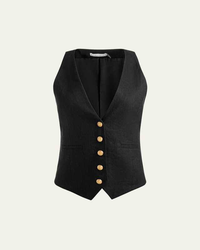 Mazie Deep V-Neck Vest